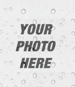 Effect for photos of raindrops