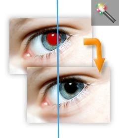 Remove red eye from your photo online