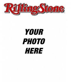 Rolling Stone cover customizable with your photo. Edit the template from the page itself, just upload an image. Salt in a magazine