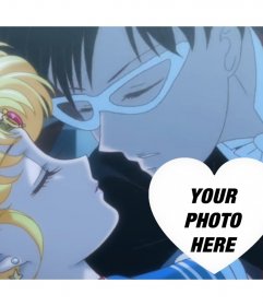 Romantic photo effect of Sailor Moon to edit with your photo