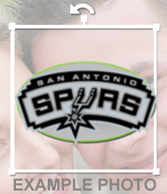 Sticker with the logo of the San Antonio Spurs