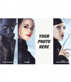 Photomontage with characters from X-Men