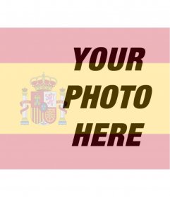 Photomontage to put the flag of Spain in your photo