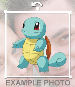 Photomontage to add the Pokemon Squirtle in your photos for free
