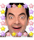 Animation of colored stars personalized with your photo, great for your avatar