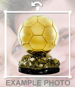 Sticker of the Ballon d"Or for your photo