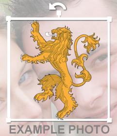 Sticker of the House Lannister from Game of Thrones series