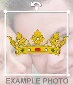 Sticker of a King crown to add on your images 