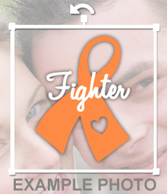 Orange ribbon for the fighters against Leukemia