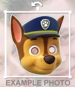 Mask of Chase from Paw Patrol for your photos