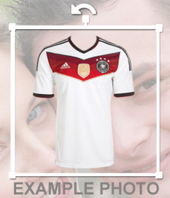 Photo effect to put the shirt for Germany on your photos