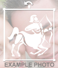 Zodiac sign Sagittarius to put on your photos with this sticker