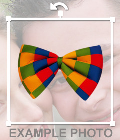 Sticker of a big Clown tie for your photos