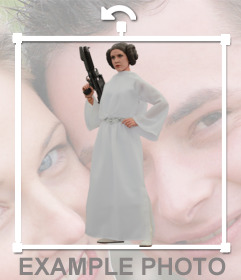 Princess Leia Organa to add on your photos with this effect
