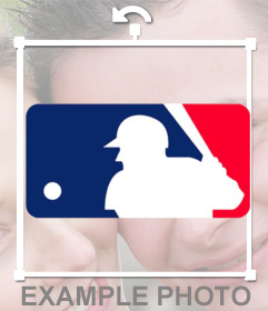 Logo Sticker of Major League Baseball for your photo