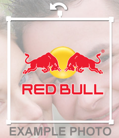 Red Bull sticker to put on your photos