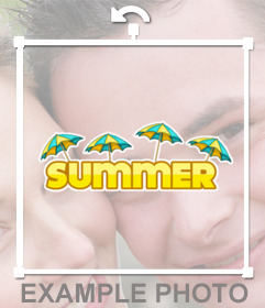 Enjoy the summer with this free sticker for your photos