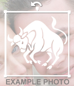Sticker for your photos of the zodiac sign Taurus