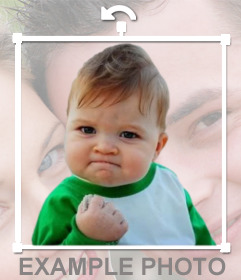 Meme success kid to put in your online photos like a sticker
