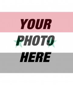 Photomontage of the Syrian flag for your photo