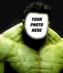 Incredible Hulk photomontage to put your face