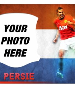 Put your picture next to Robin van Persie, Dutch footballer