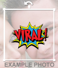 Be viral with this explosive sticker to paste on your photos for free