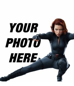 Make a photomontage with the Black Widow 
