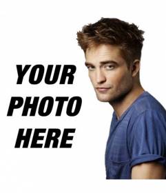 Picture with Robert Pattinson effect. make your effect by the star of Twilight