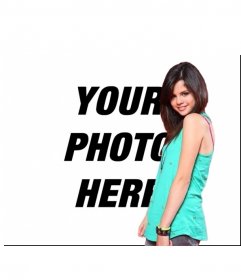 Photomontage with Selena Gomez, upload your picture and make your photo effect