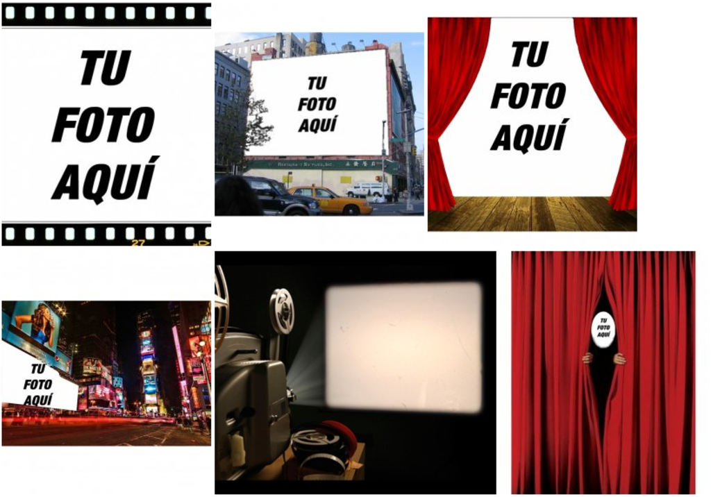 Foto efectos con salas de cine, treatro o cortinas rojas para decorar tus imágenes.