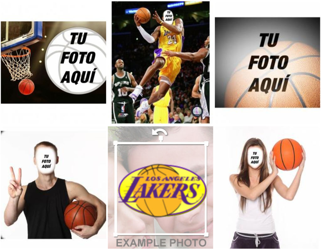 Fotomontajes y collages de baloncesto