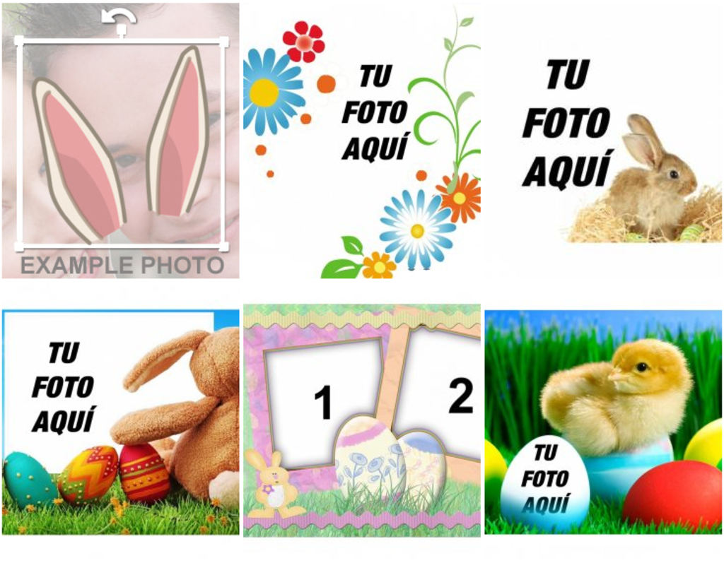 Fotomontajes para felicitar la Pascua