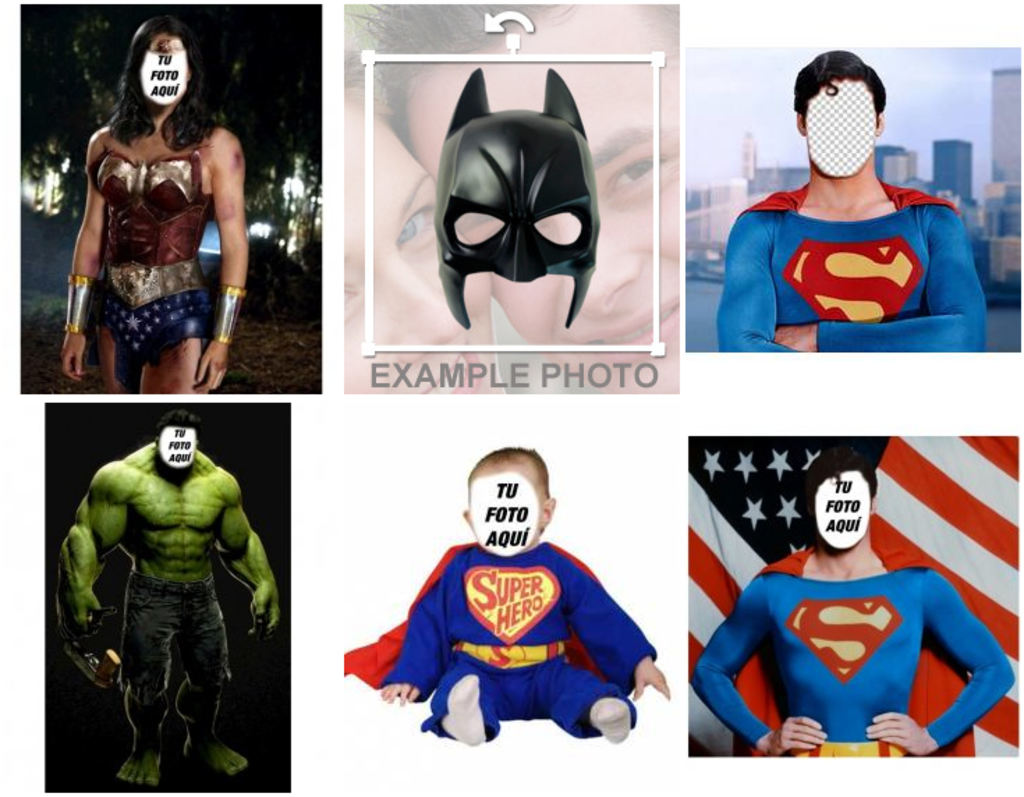 Fotomontajes de superheroes