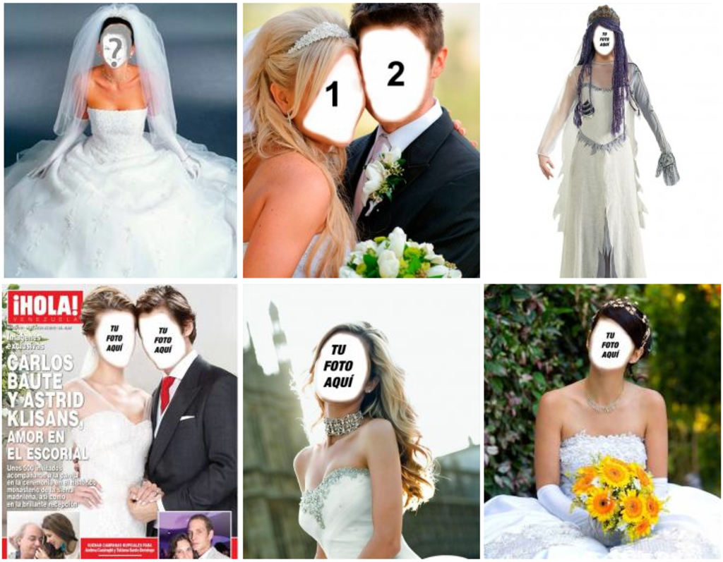 Fotomontajes de vestidos de novia online