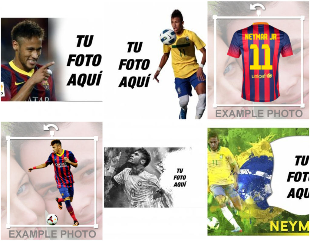 Montajes de fotos con el futbolista Neymar