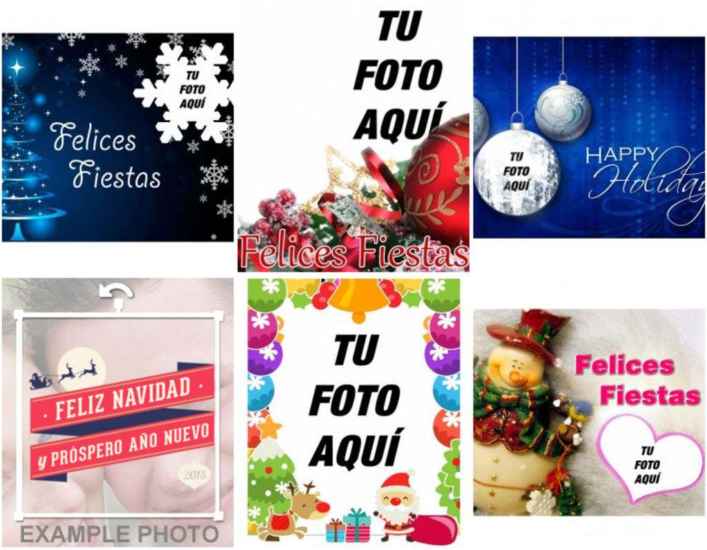 Tarjetas y postales de Felices Fiestas para personalizar gratis